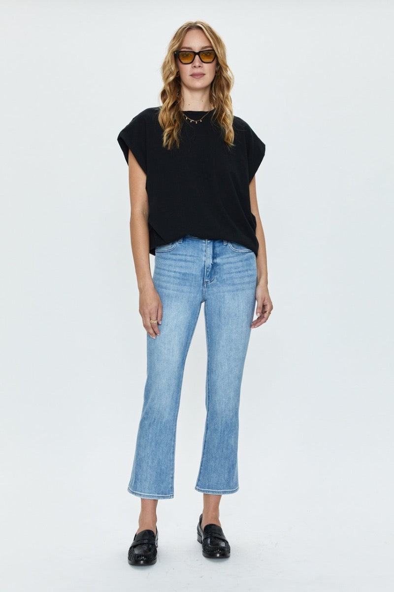 Pistola - Lennon Highrise Cropped Jeans in Mae