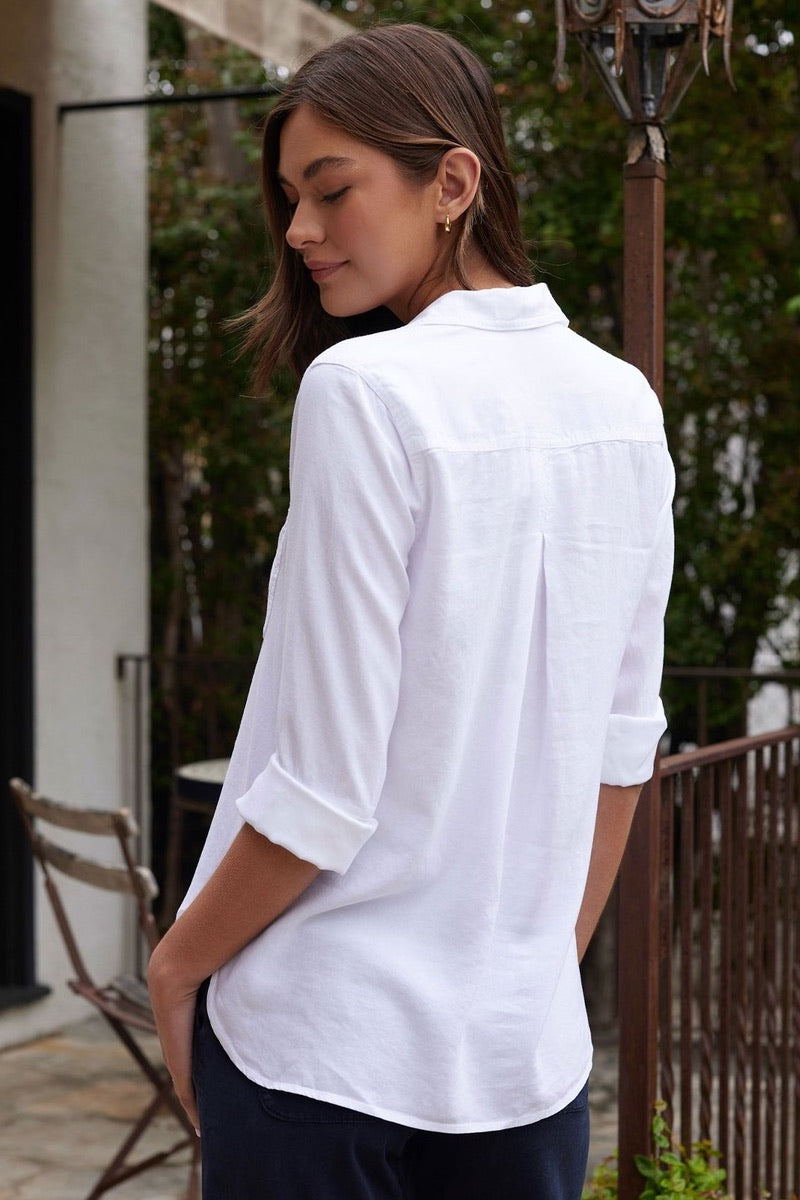 Bella Dahl - Shirt Tail Buttondown in White