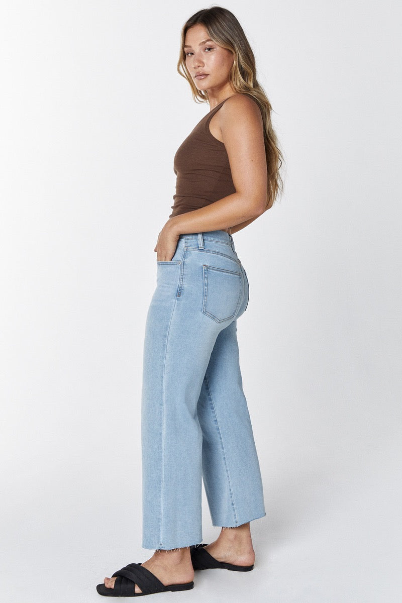 Unpublished - Greta Mid Rise Crop Wide Leg in Wish You Love