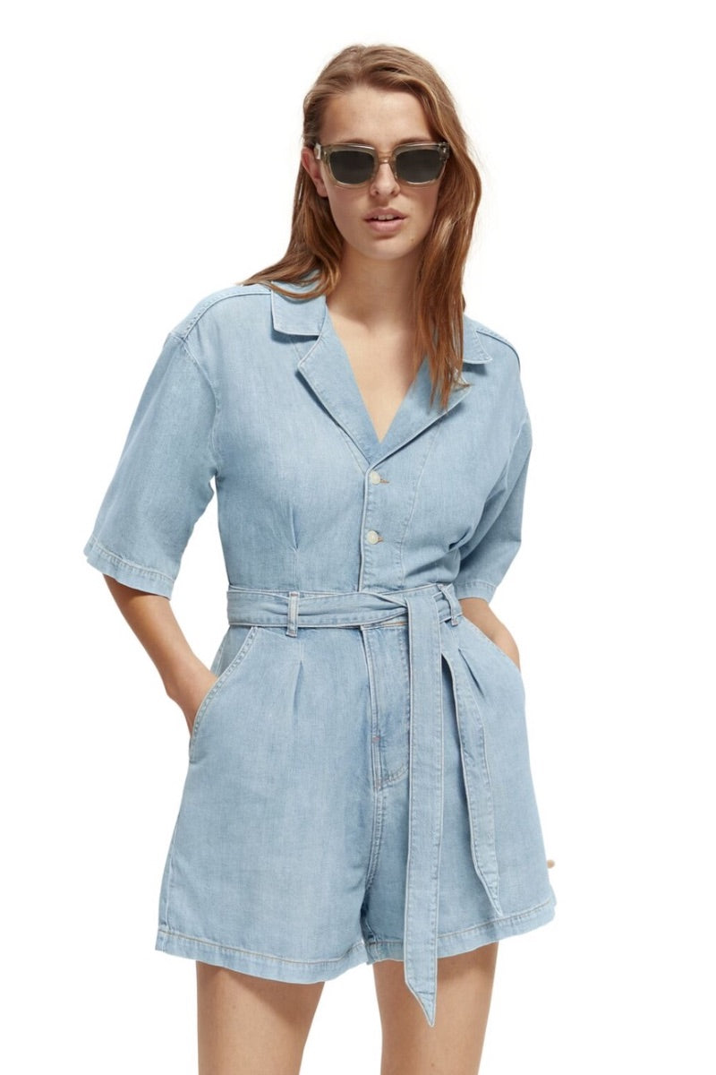 Scotch Soda Free Thinker Denim Jumpsuit