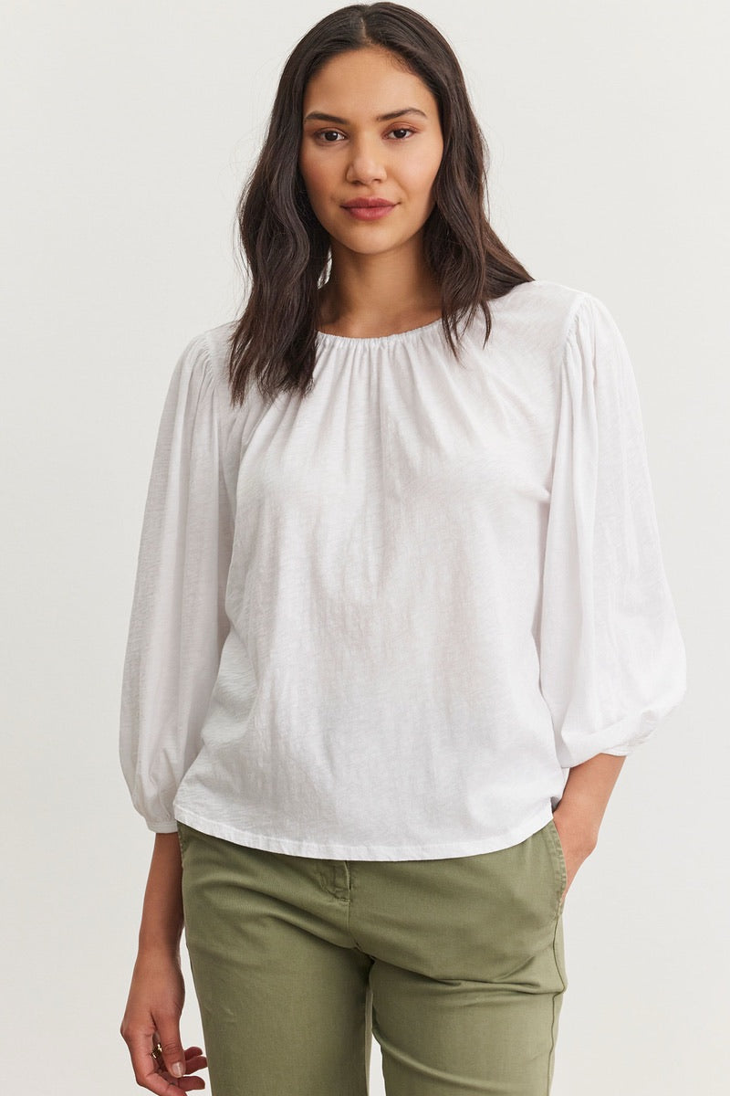 Velvet - Caren Tee in White