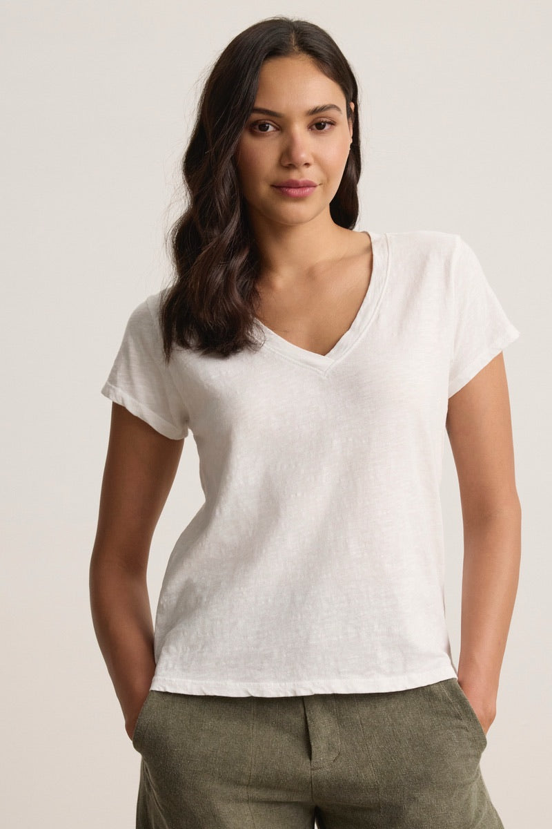 Velvet Originals - Elisha Tee in White