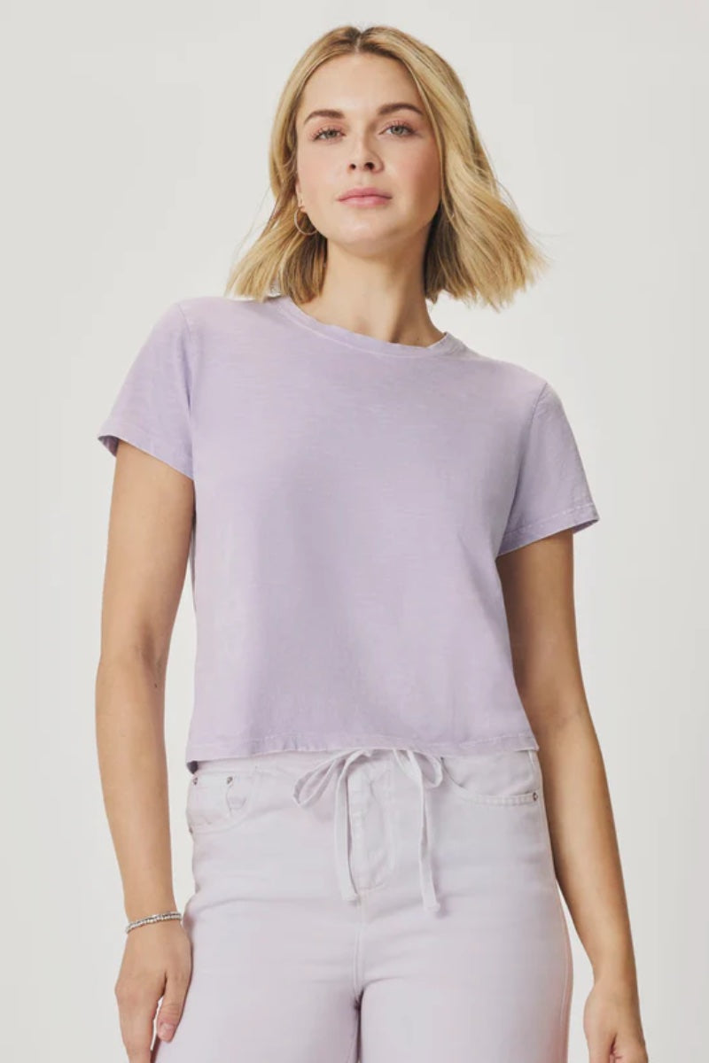 Splendid - Louisa Short Sleeve Tee in Lavender
