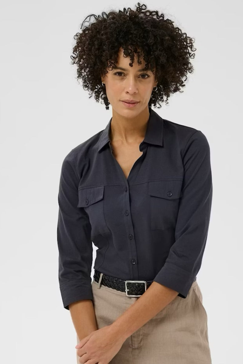 Part Two - Anise PW Shirt in Navy