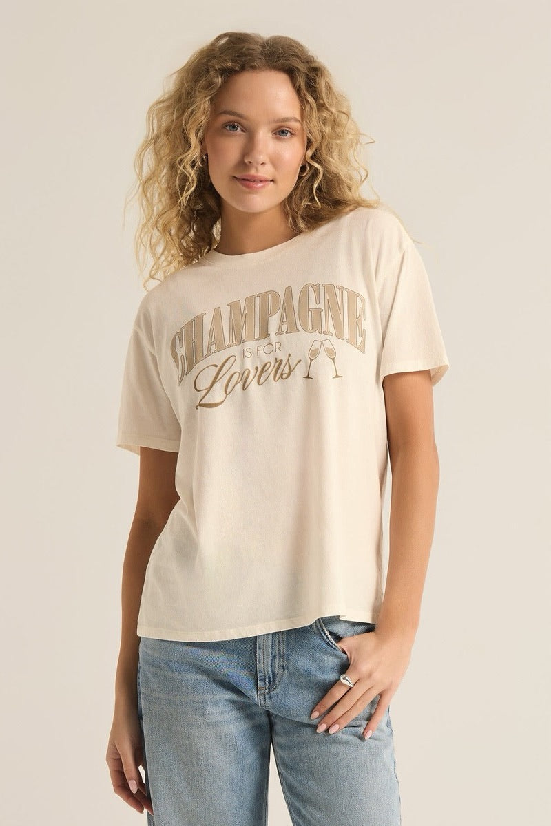 Z Supply - Champs Boyfriend Tee in Sea Salt