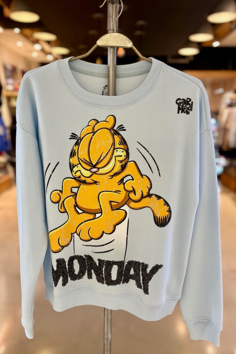 Princess Goes Hollywood - Garfield Monday Sweatshirt in Light Blue