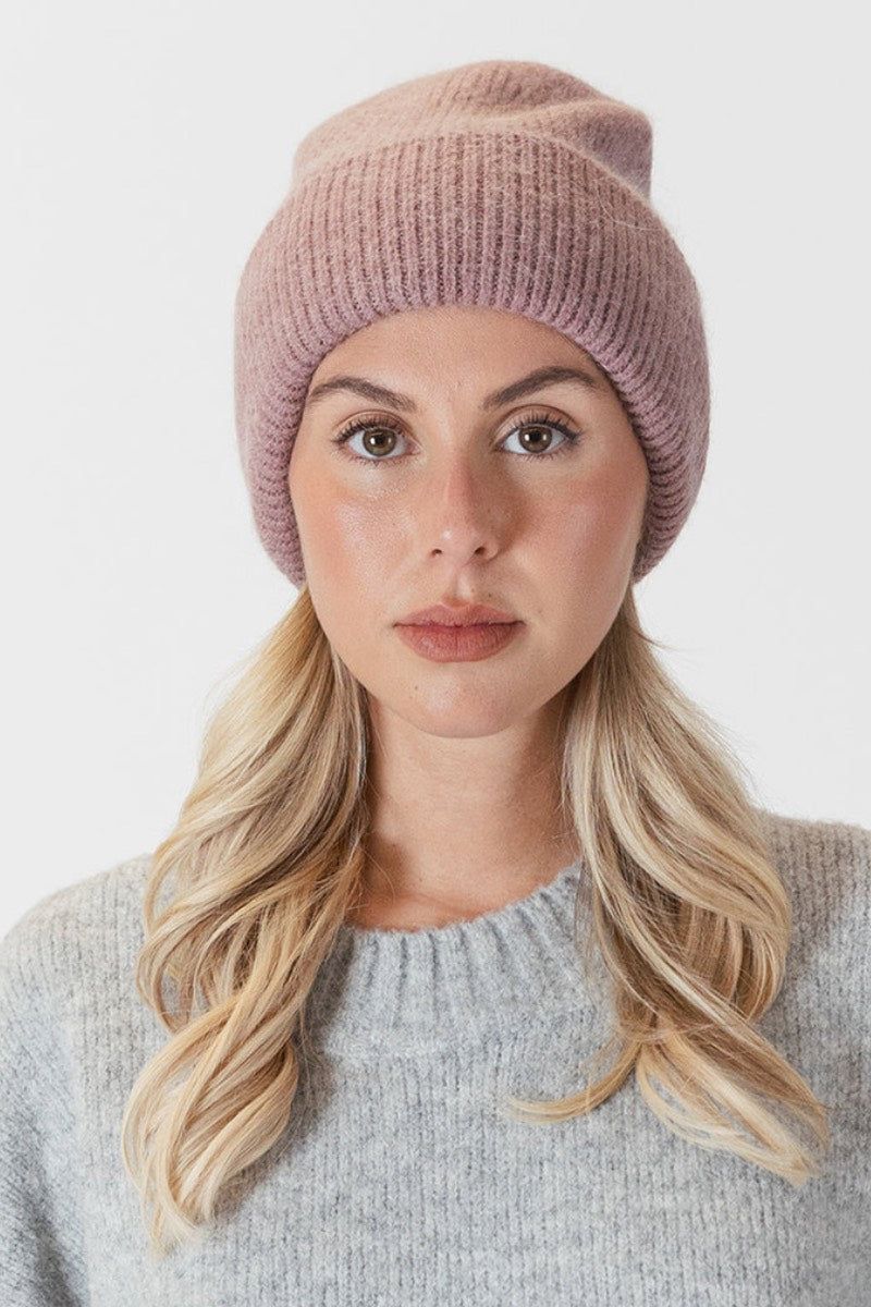 Lyla & Luxe - Apres Ski Hat in Dusty Rose