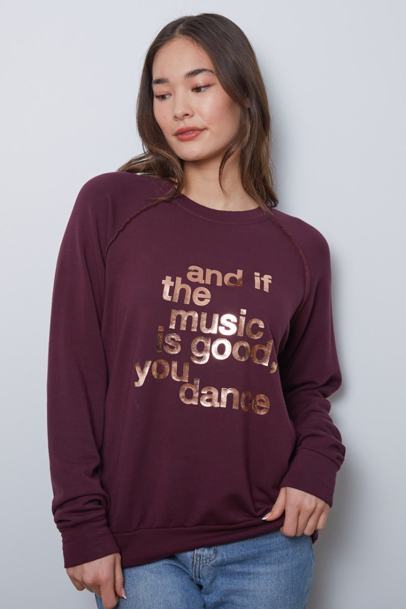 Goodhyouman - And If The Music is Good Vita Pullover in Fudge