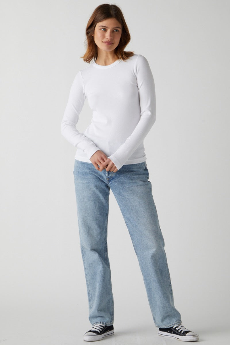 Velours - Jenny Graham Camino DS Modal Rib L/S en blanc