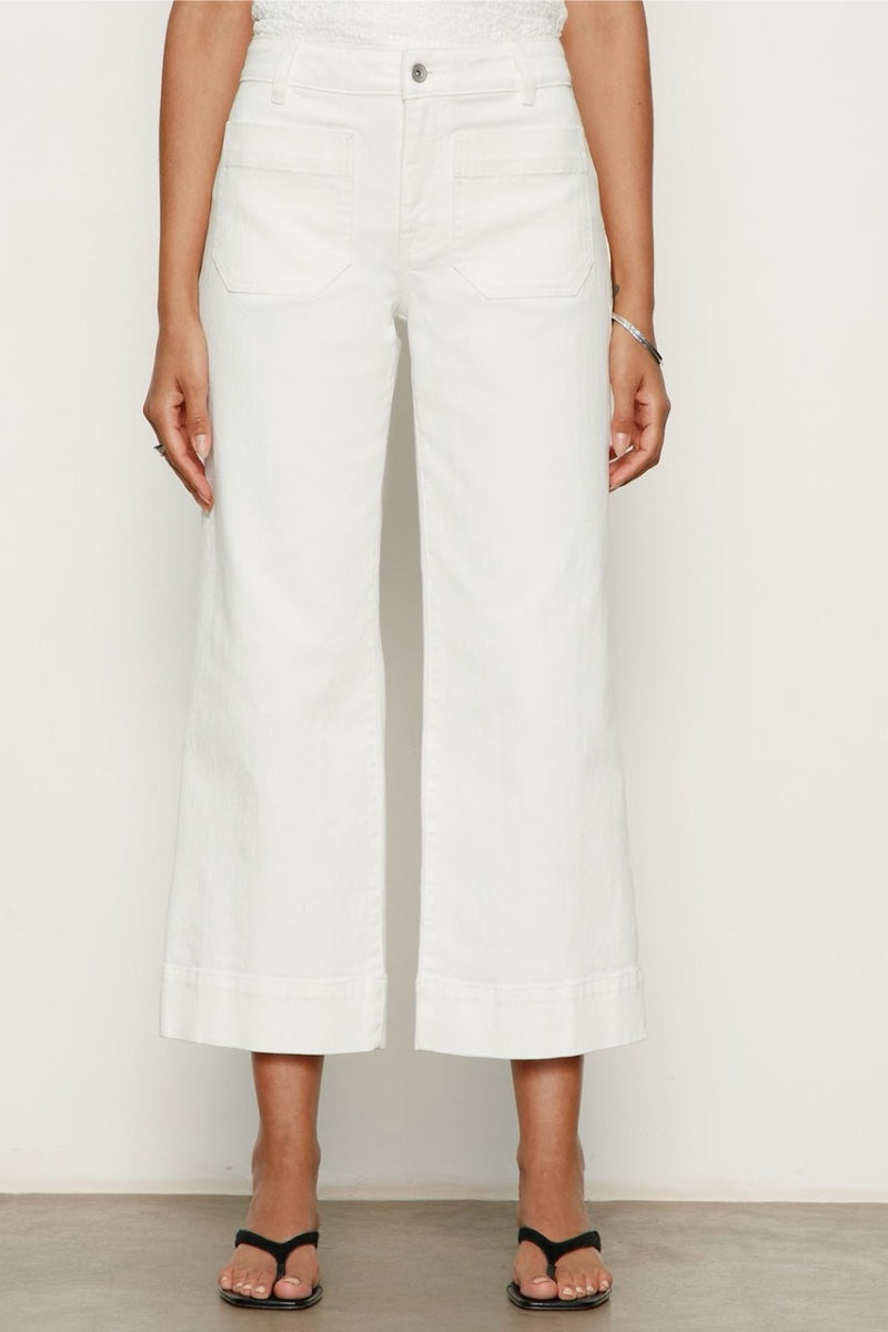 Sanctuary -  The Marine Denim Pant in Bleached White
