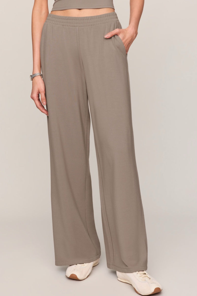 Z Supply - Pantalon Modal en Transit couleur Champignon Sauvage
