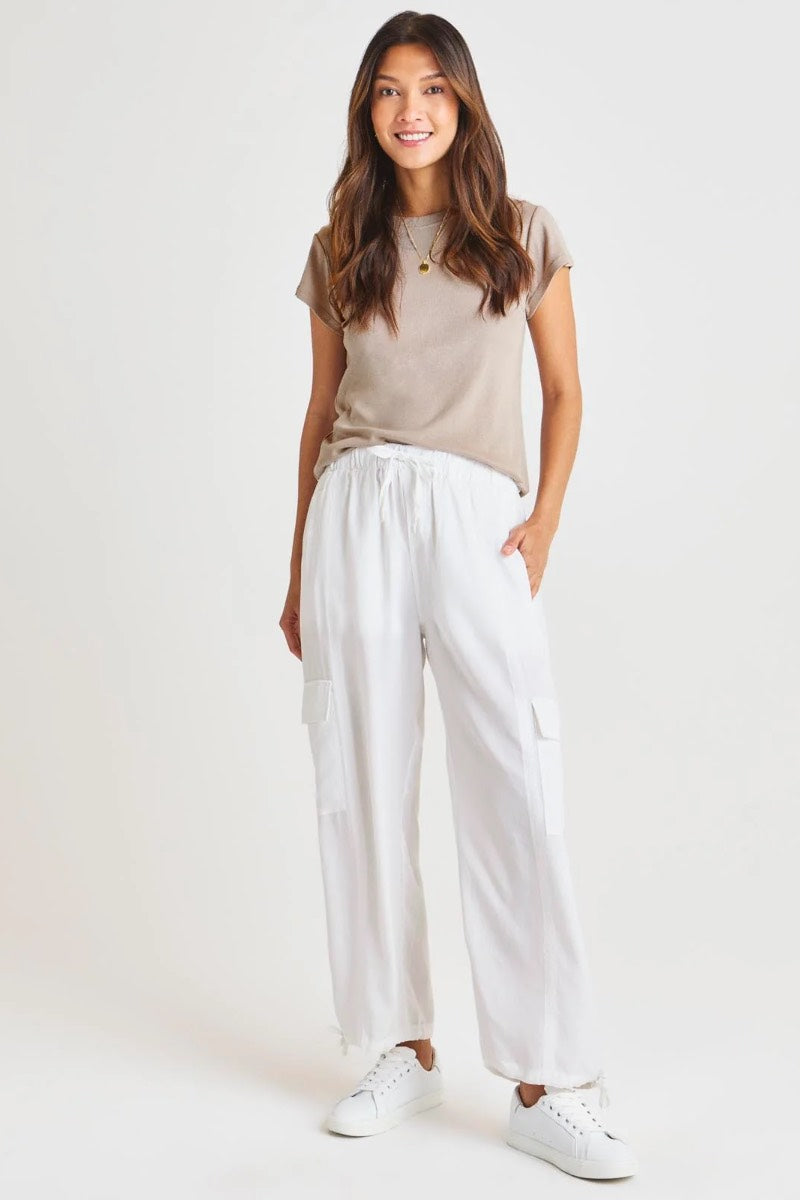 Splendid - Kamryn Cargo Pant in White