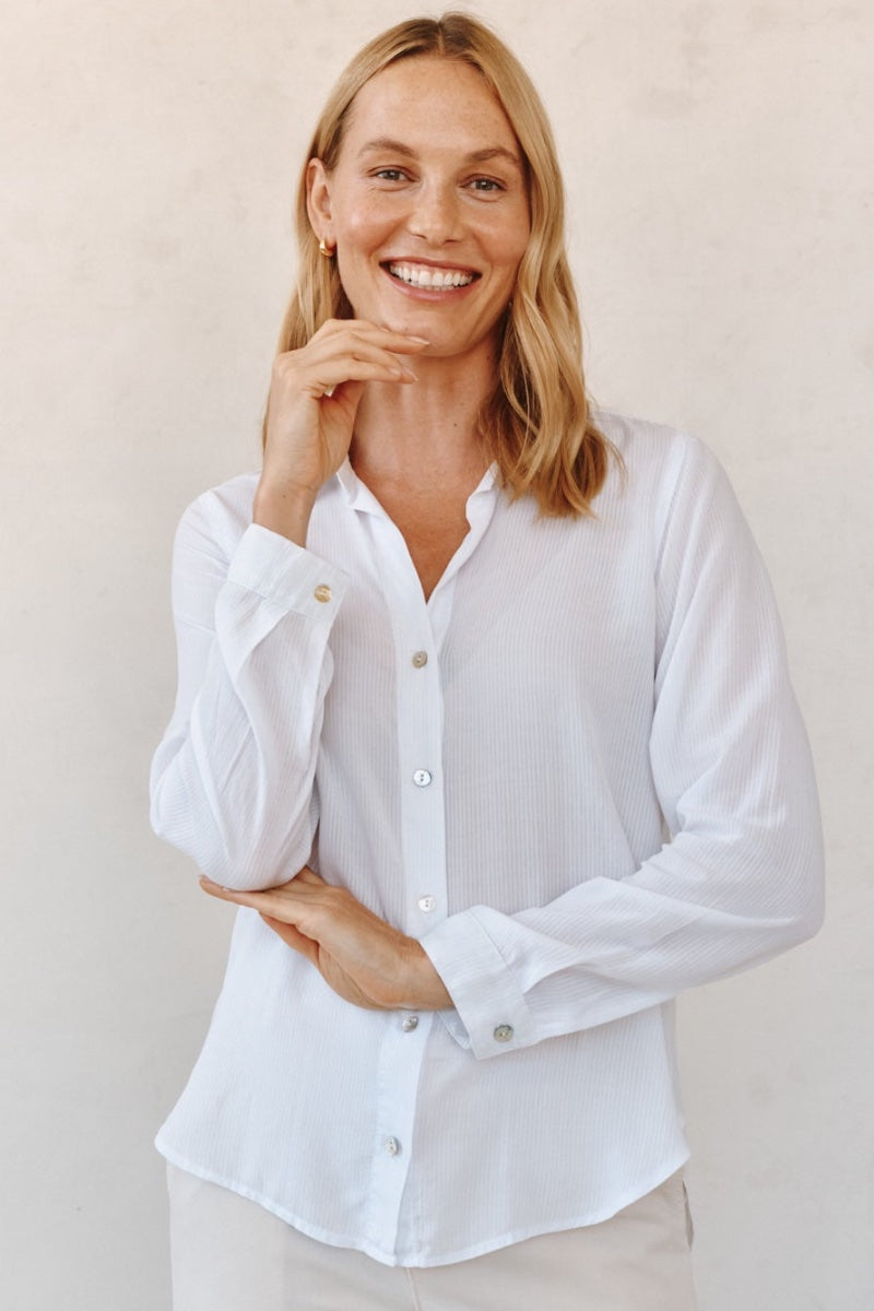 Bella Dahl - Classic Button Down in White