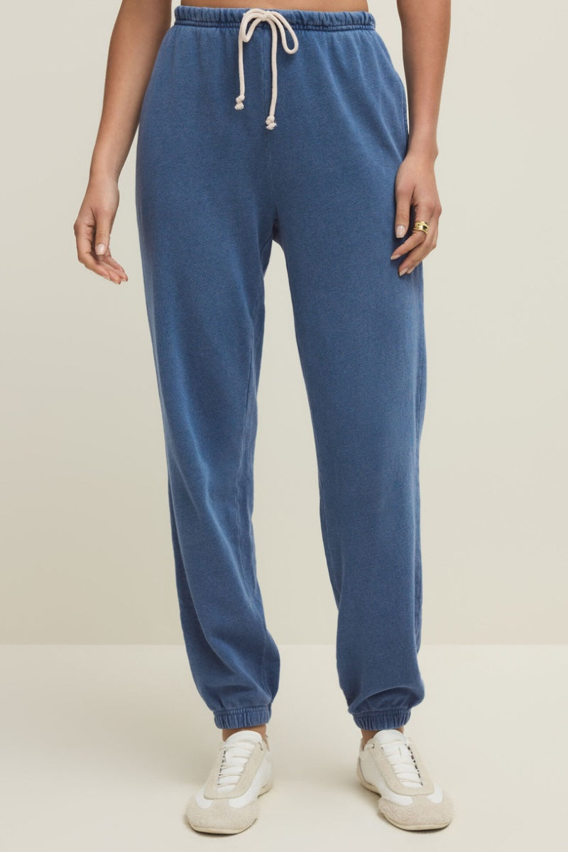 Z Supply - Downtown Jogger in Calypso Blue Indigo