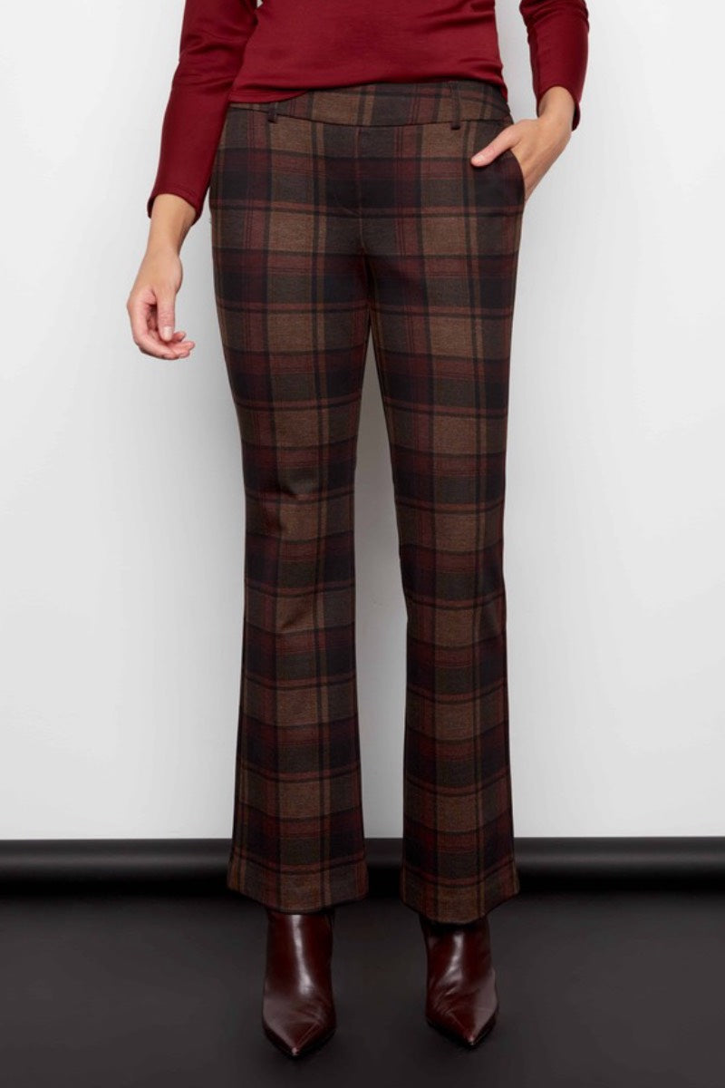 I Love Tyler Madison - Ponte Boot Axel Pant in Bedford Print