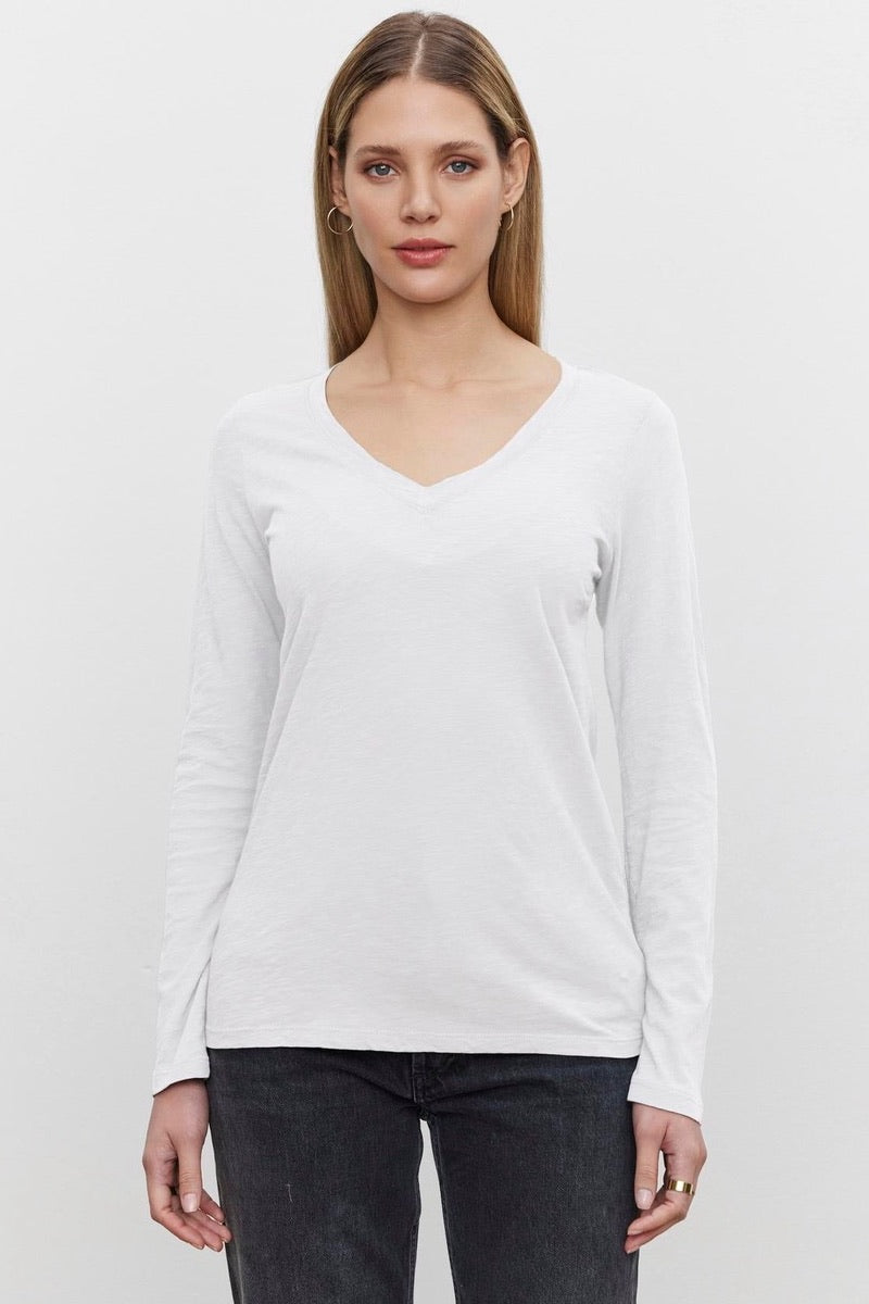 Velvet Originals- Blaire Top in White