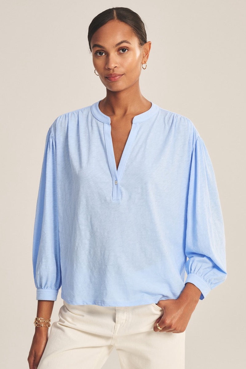 Velvet - Knox DS Cotton Slub Tee in Sailboat