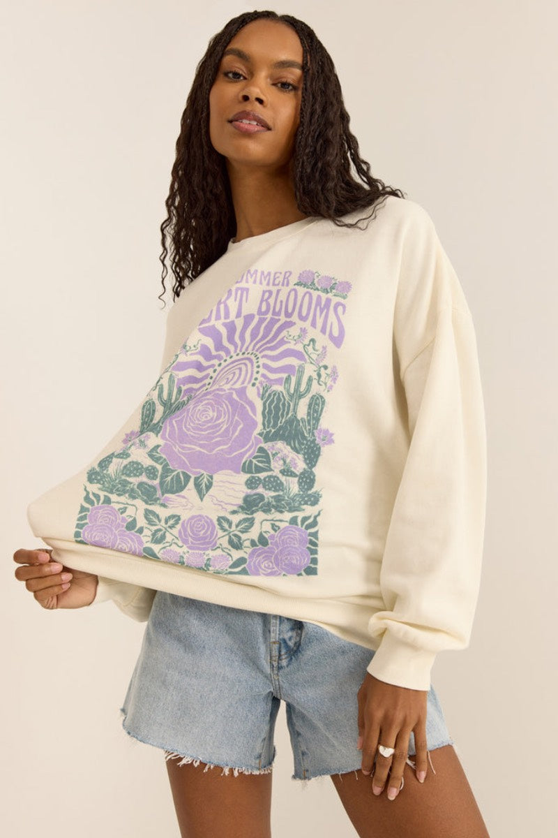 Z Supply - Sweat-shirt Blooming Sunday en sel de mer