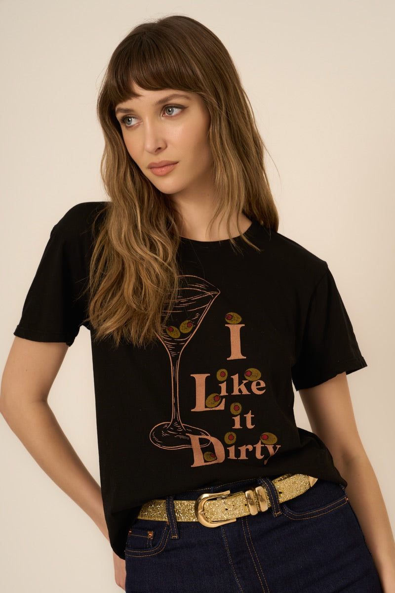 Projet Social T - T-shirt I Like It Dirty en noir