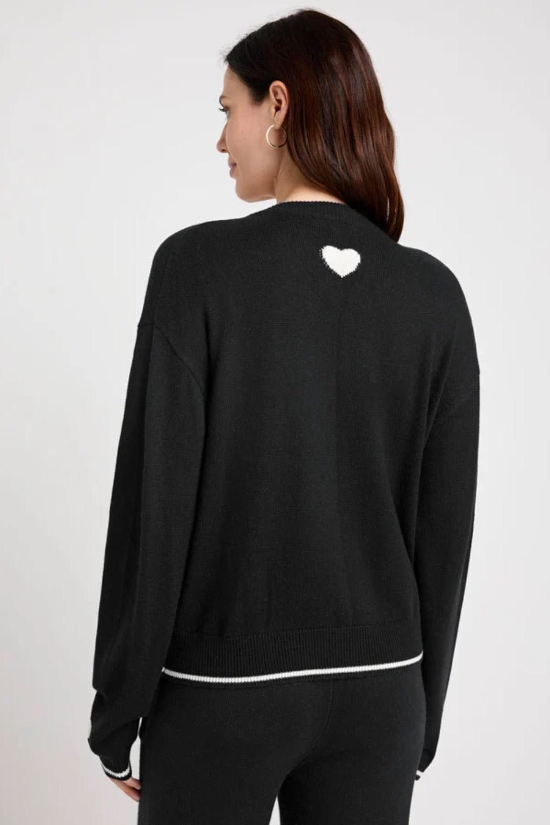 Splendid - Elizabeth Sweater in Black/Snow