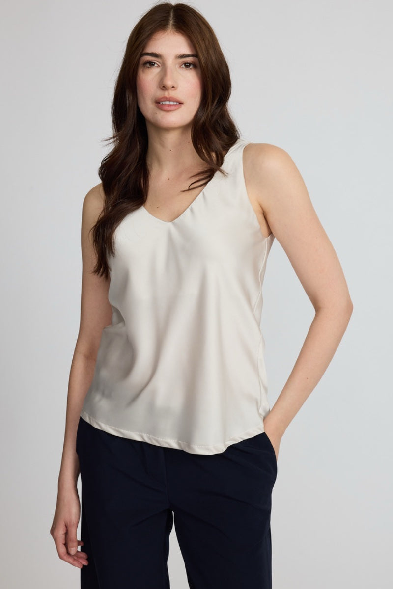 Pistache - Satin Cami in Milk