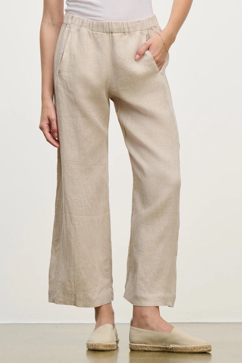 Velvet - Lola Linen Pants in Cobble