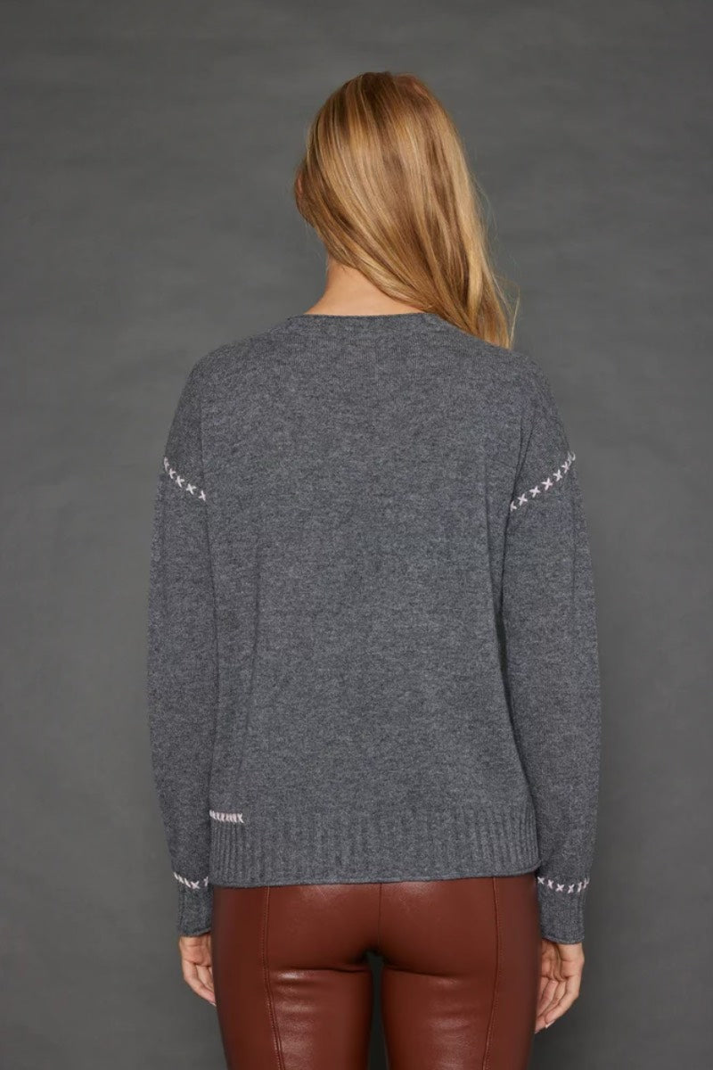 Lisa Todd - To The Races Sweater in Ash