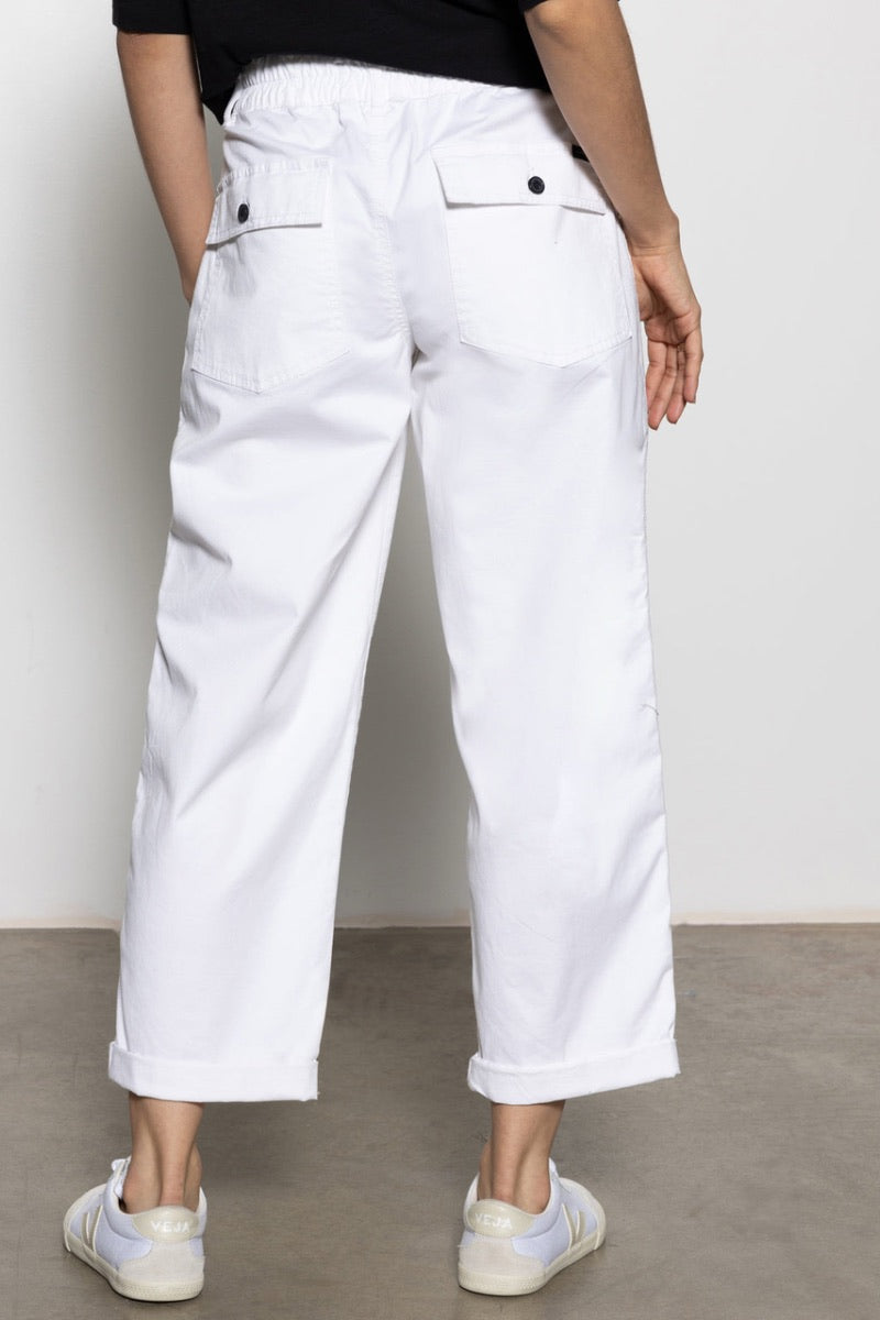 Splendid - Cruiser Semi High Rise Chino Pant in Bleached White