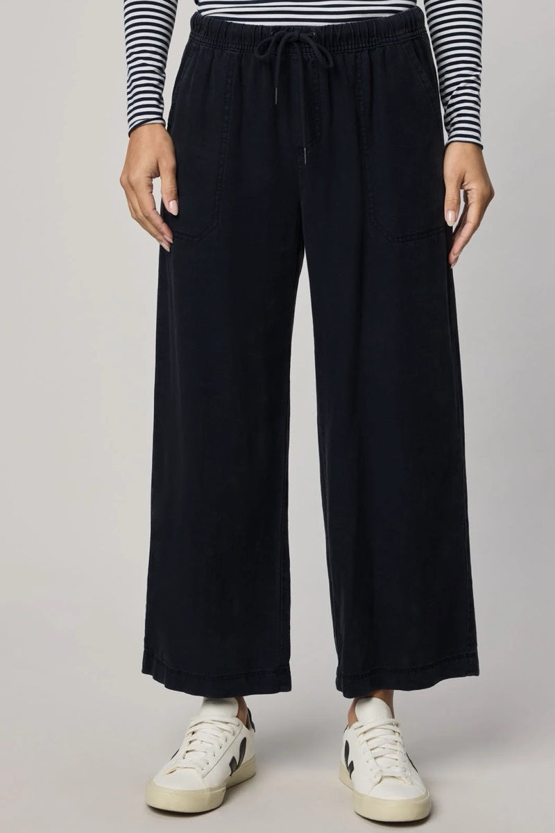 Splendid - Angie Crop Wide Leg Pant in Black