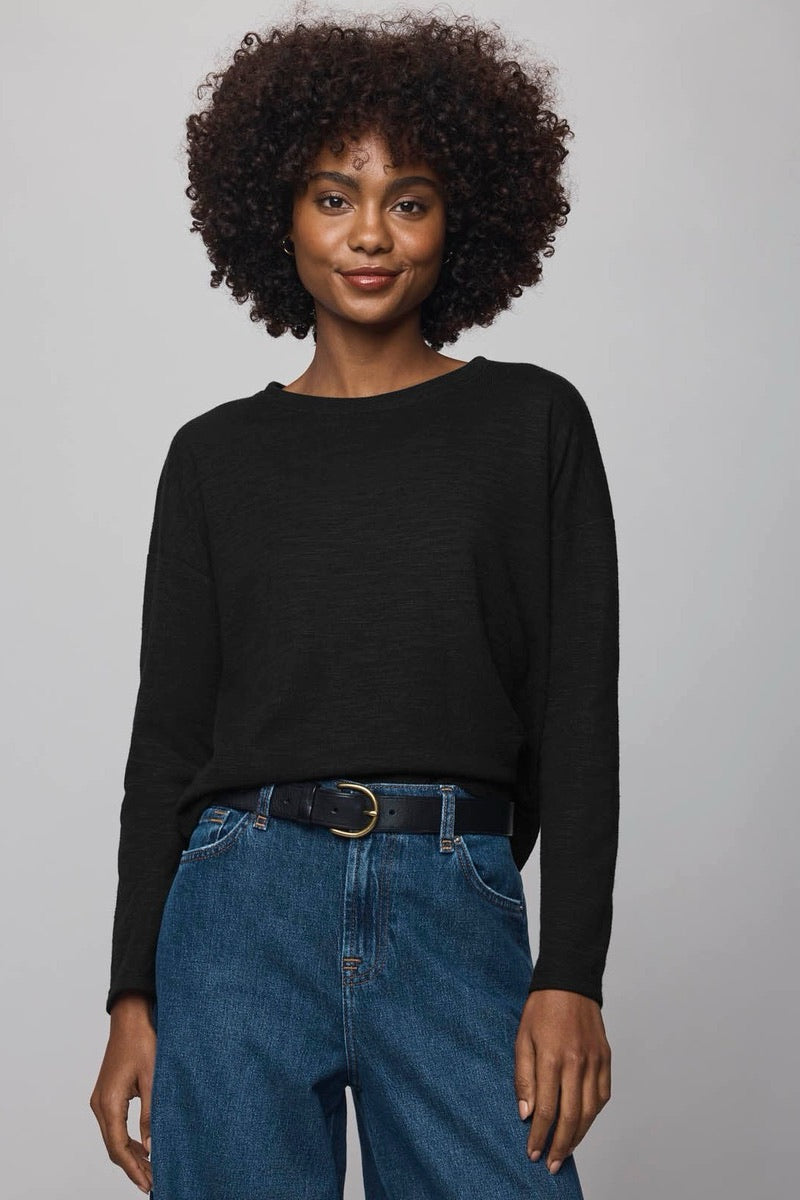 Splendid - Callista Long Sleeve Tee in Black