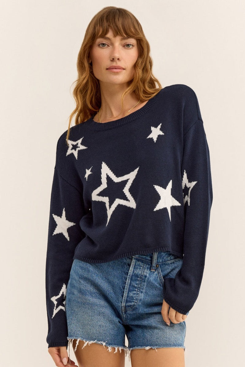 Z Supply - Seeing Stars Sweater in Captain Navy