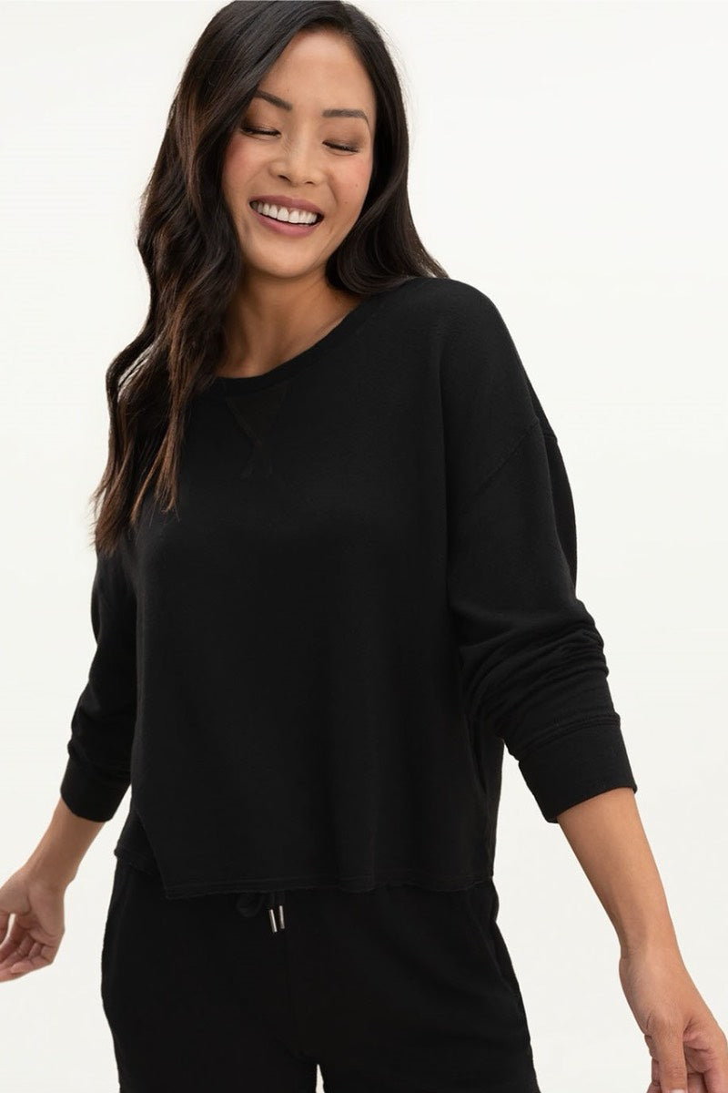 Splendid - Dream Slub Pullover in Black