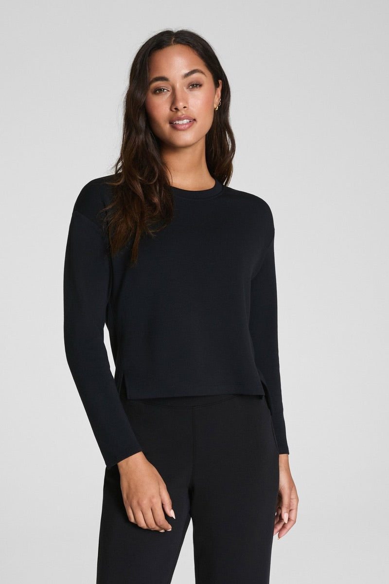 Spanx - AE Long Sleeve Top in Very Black