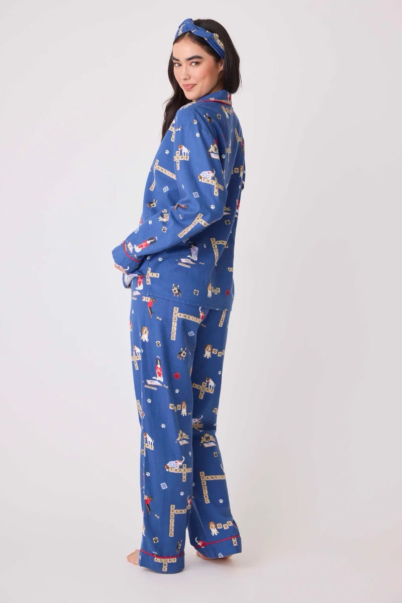 PJ Salvage - Ensemble pyjama Love Leo Rescue en denim foncé