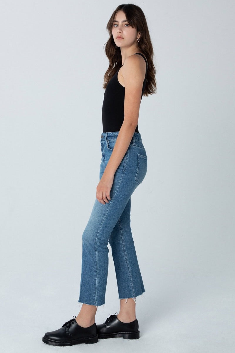 Unpublished - Marlow High Rise Cropped Denim in Everlong