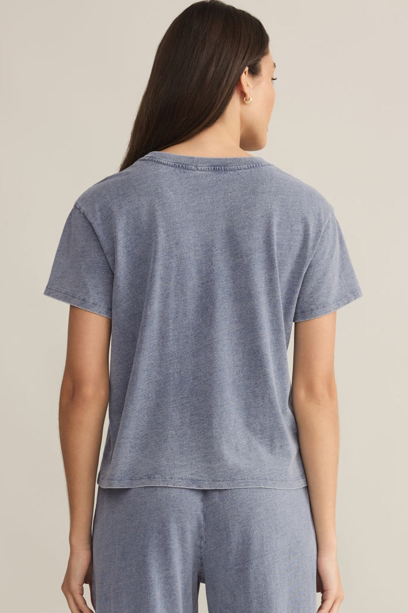 Z Supply - Go To Denim Tee in Medium Indigo