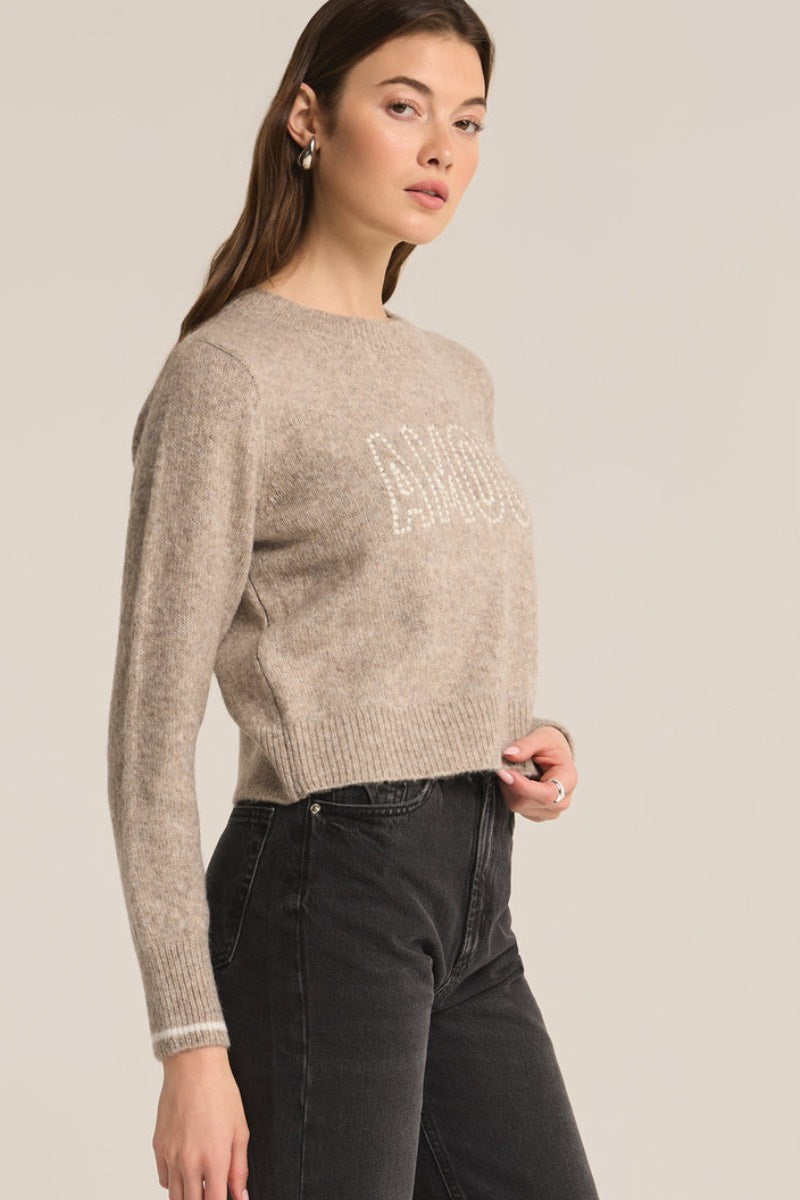 Z Supply - Amour Milan Sweater in Heather Taupe