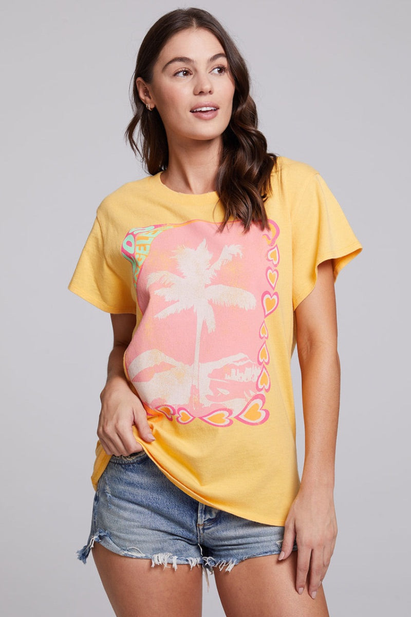 Chaser - Los Angeles Tee in Creamsicle