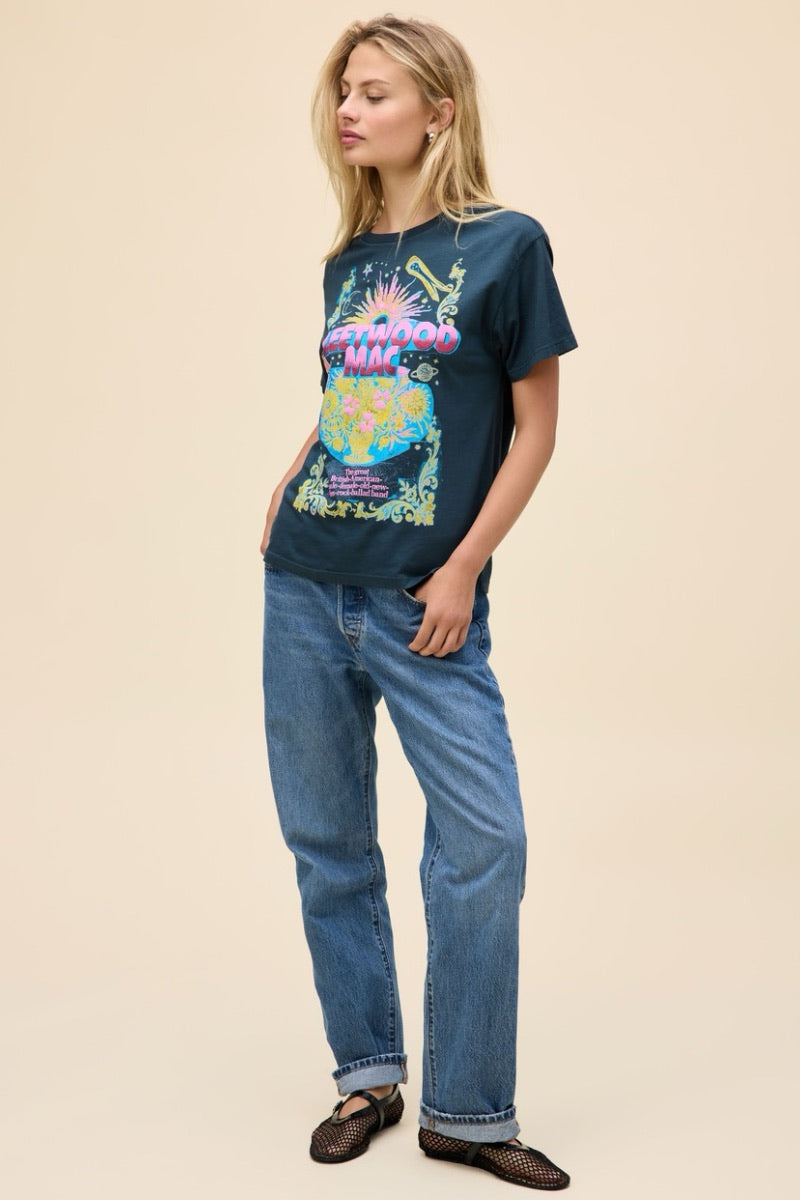 Daydreamer - T-shirt Fleetwood Mac Celestial Bouquet en noir vintage