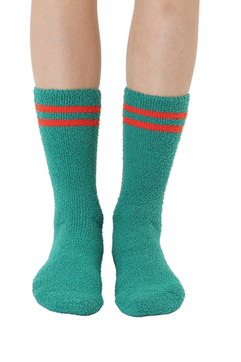 Jingle Fuzzy Crew Socks