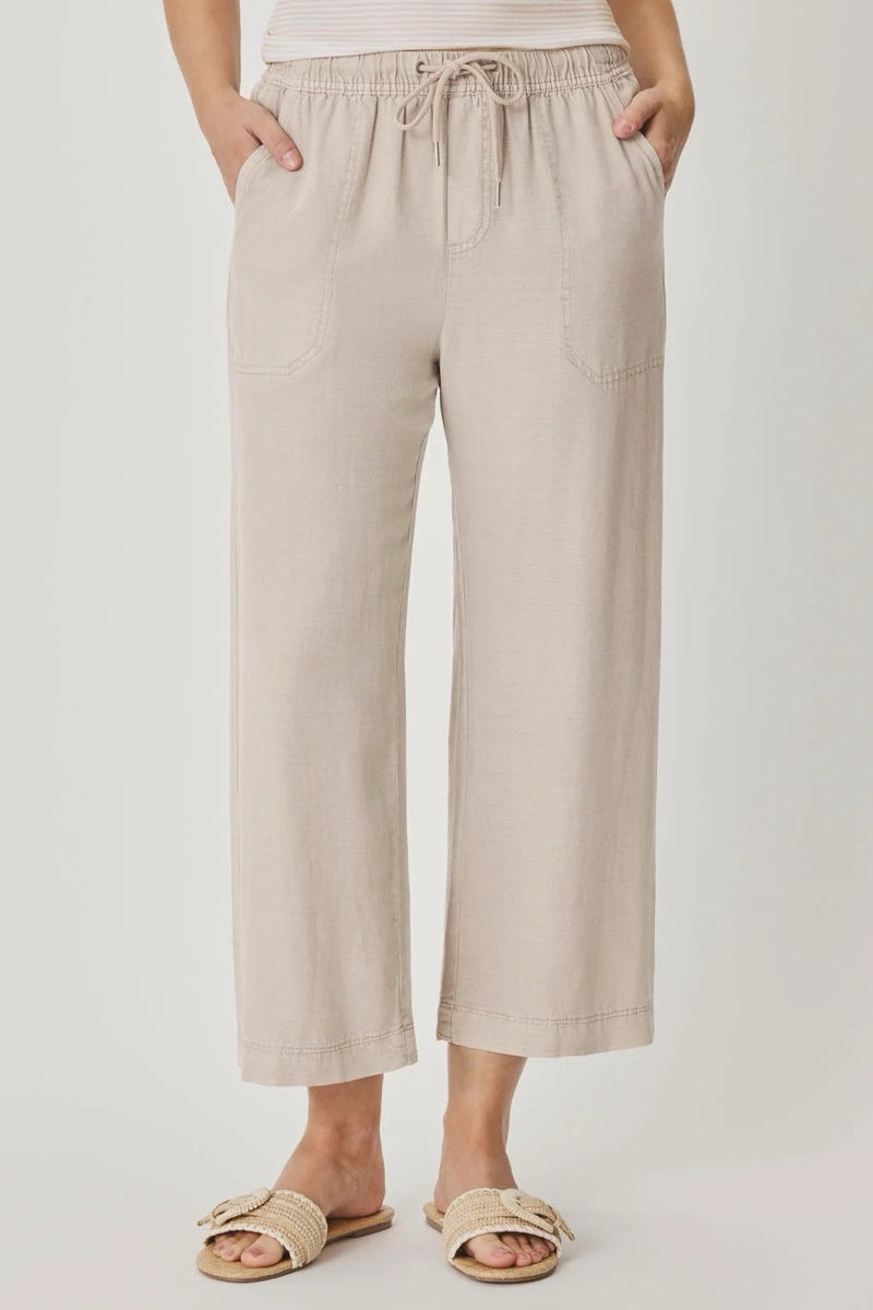 Splendid - Angie Crop Wide Leg Pants in Fawn
