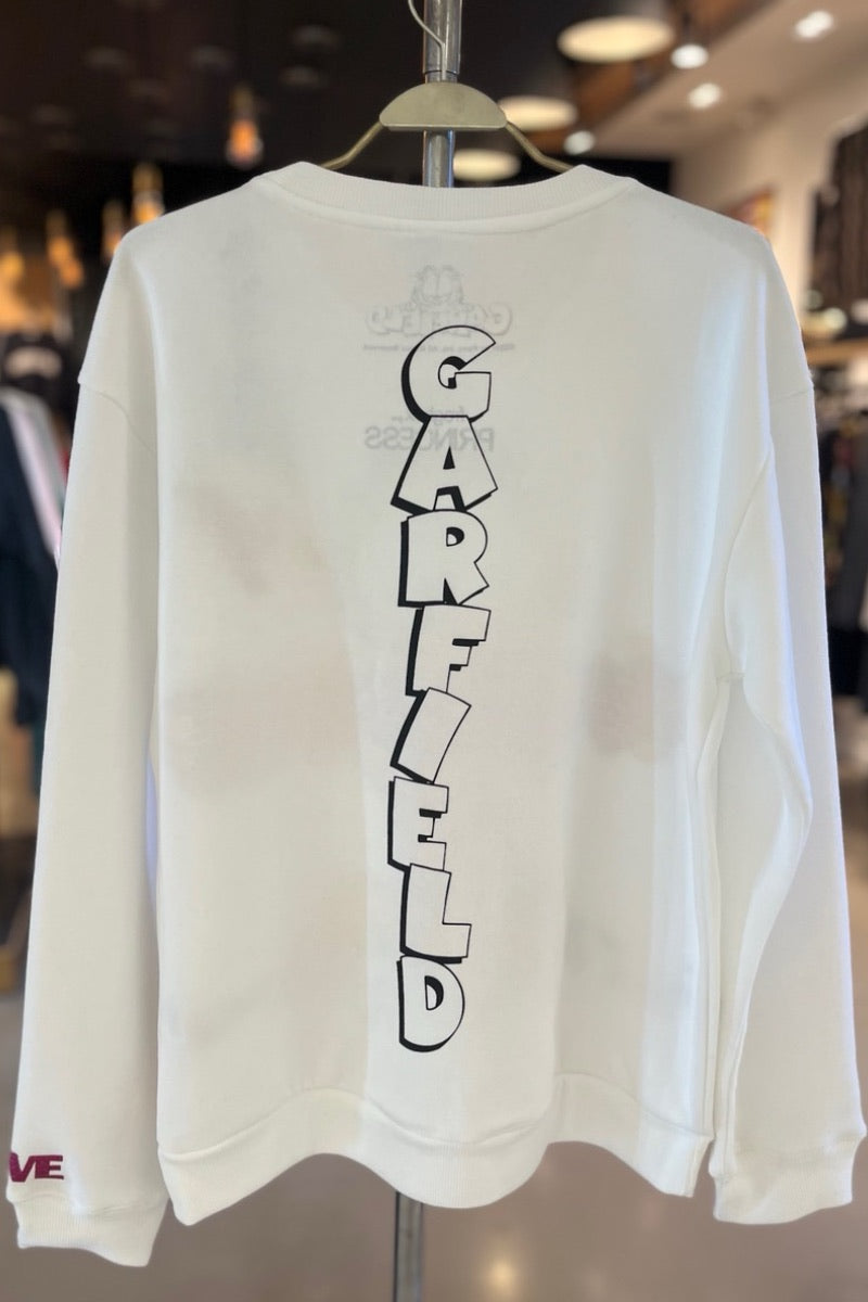 Princess Goes Hollywood - Garfield Hearts Sweatshirt in Off White