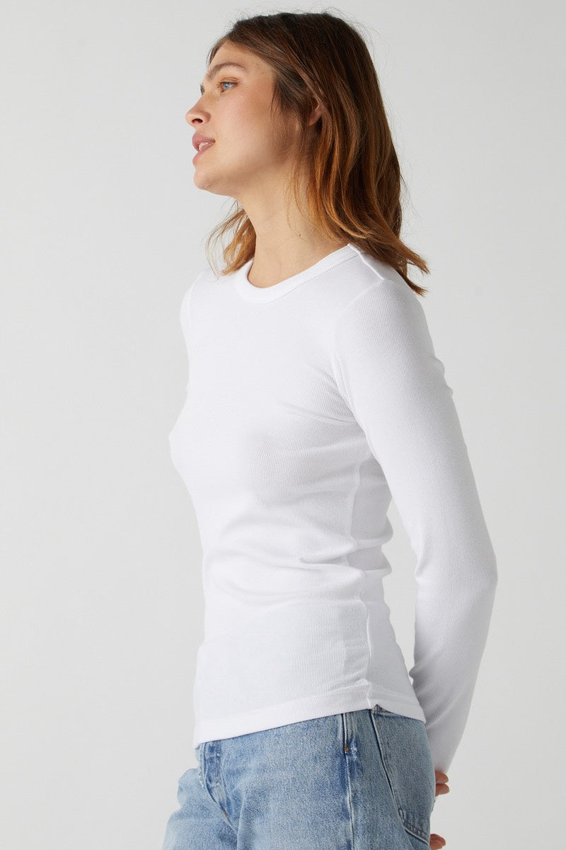 Velours - Jenny Graham Camino DS Modal Rib L/S en blanc