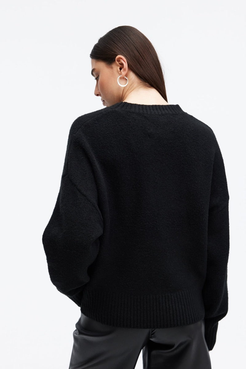 CHRLDR -  Sylvie Perfect Sweater in Black