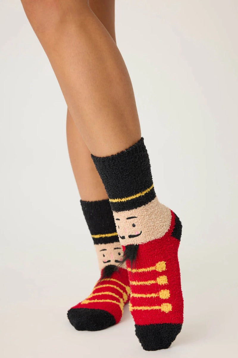 PJ Salvage - Nut Cracker Fun Socks in Black