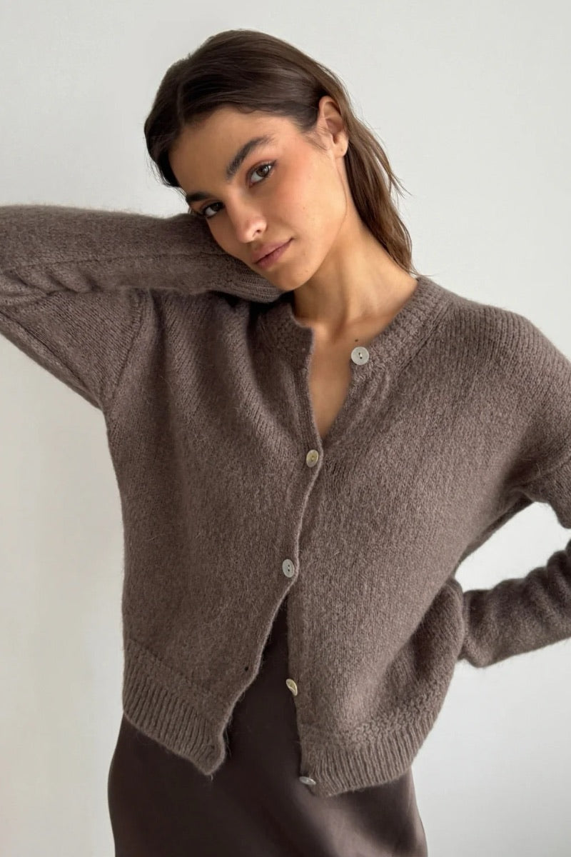 Charli - Cardigan Reyna en taupe