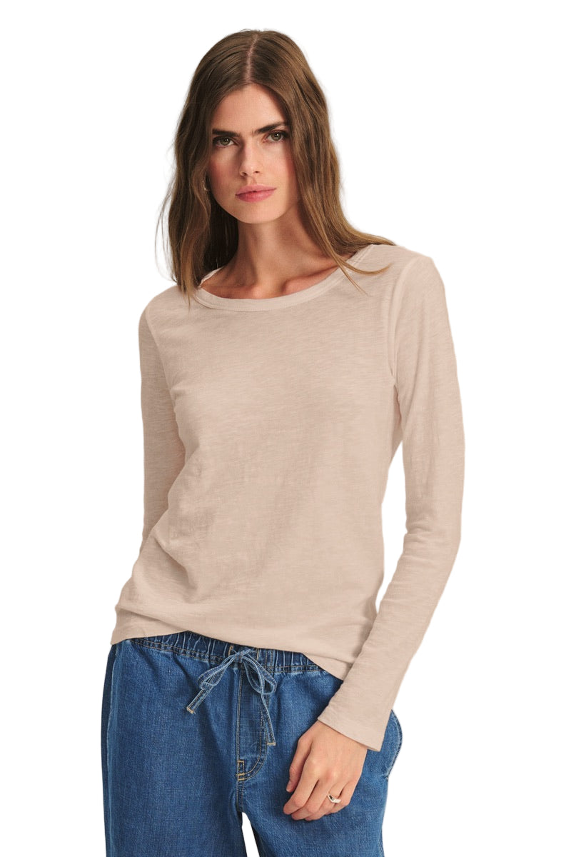 Velvet Originals - Lizzie Long Sleeve Tee in Sesame