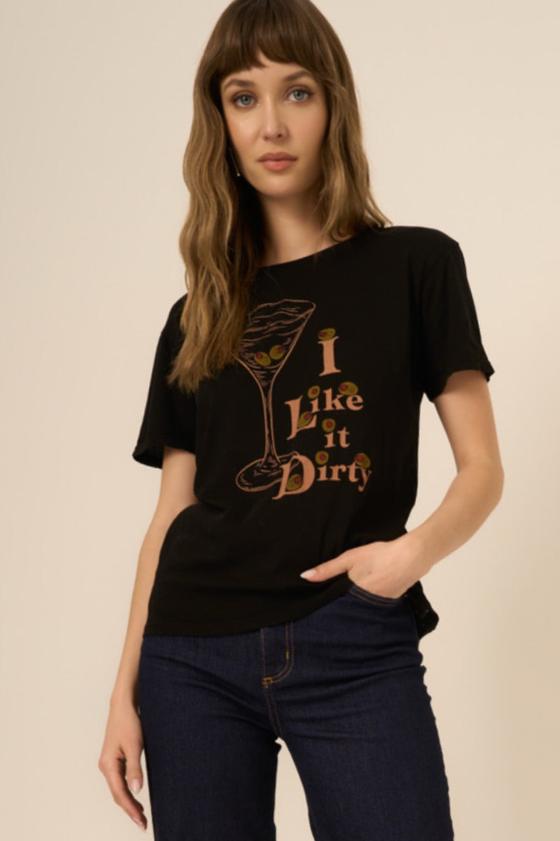 Project Social T - I Like It Dirty Tee in Black