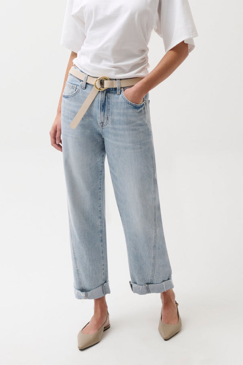 Pistola -  Kacey Mid Rise Cuffs Boyfriend Jeans in Berkeley