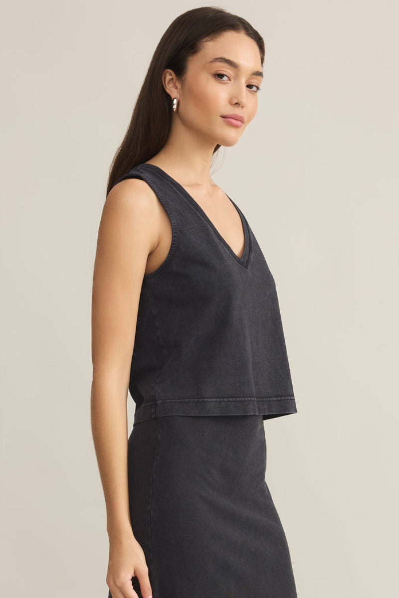 Z Supply - Sloane V-Neck in Black